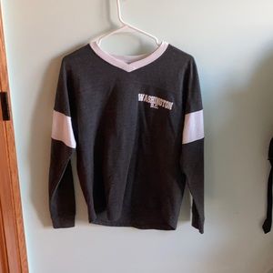 Grey & White Washington DC sweater
